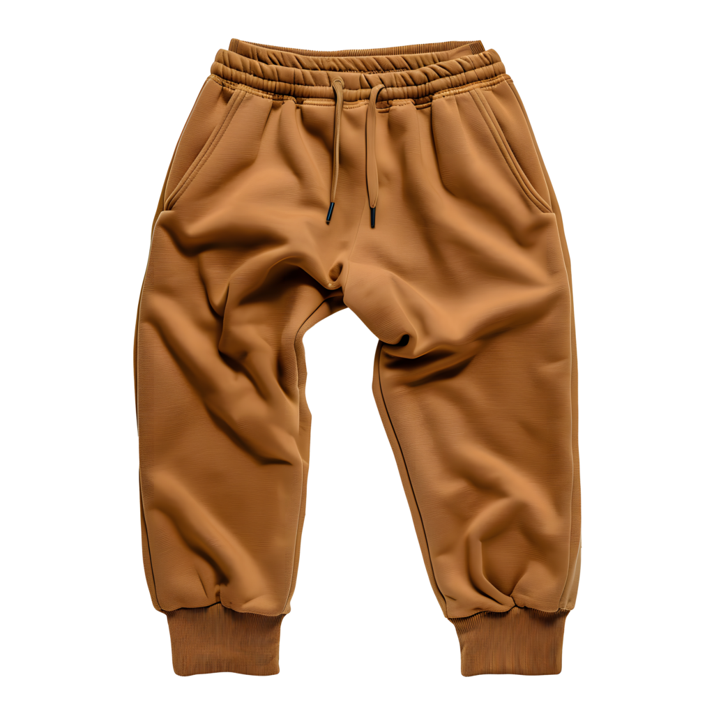 custom brown fleece jogger sweatpants for wholesale athletic leisurewear manufacturing