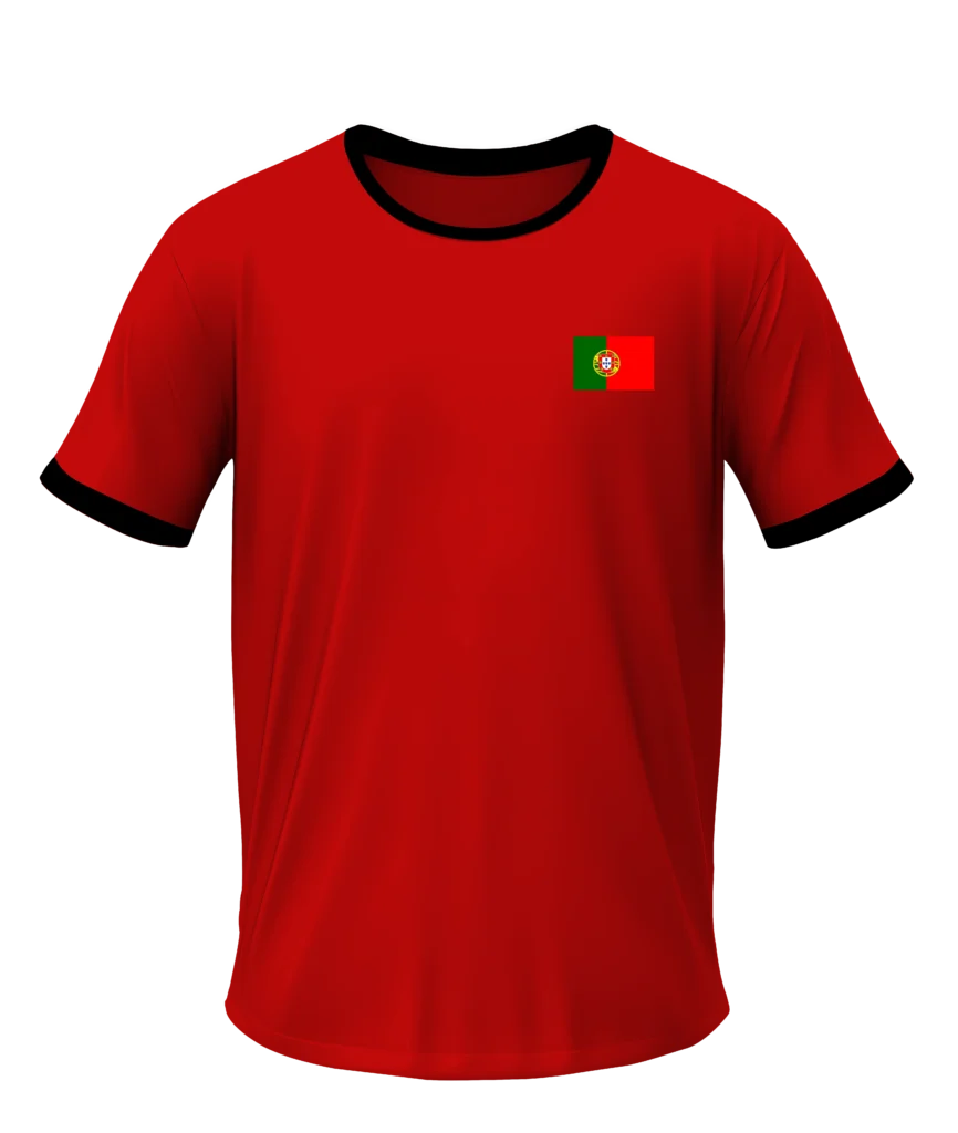 ustom red portugal soccer football jersey for wholesale club sports uniform manufacturing