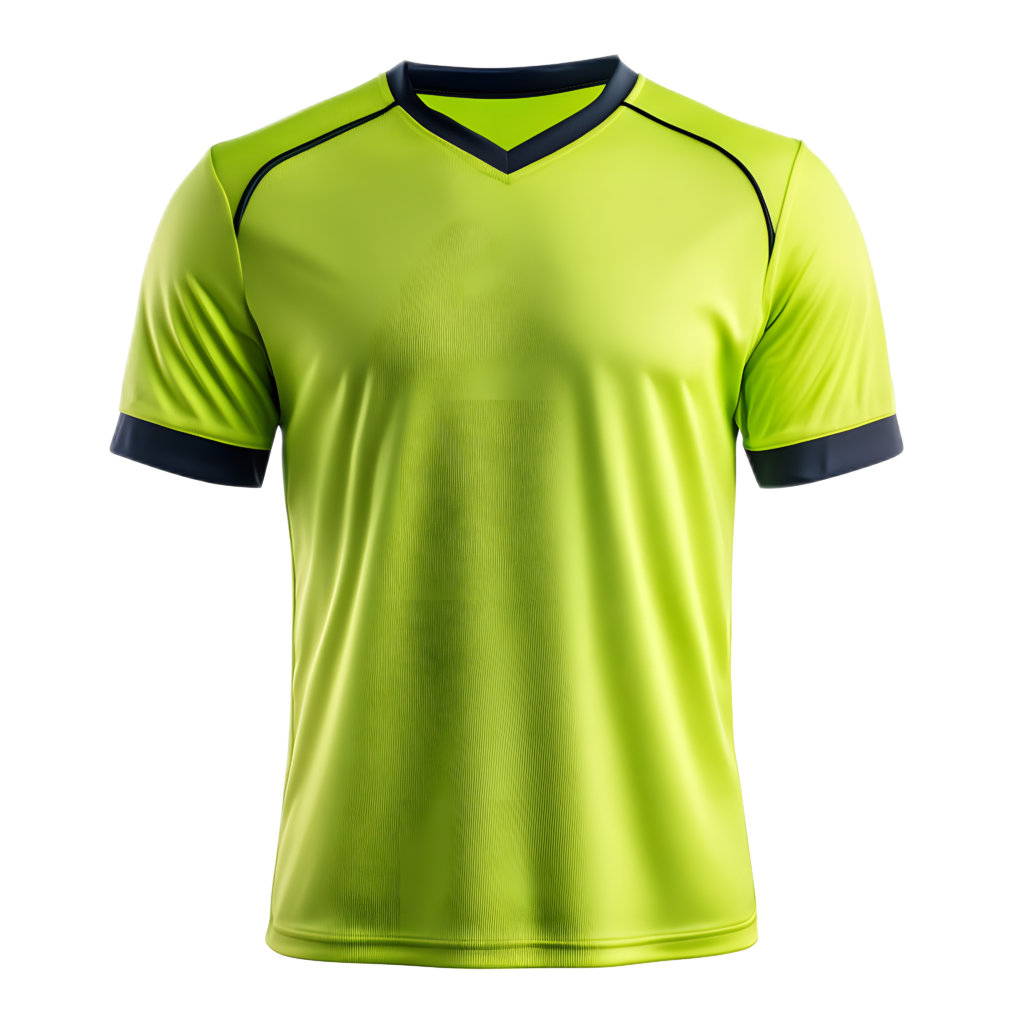 custom vibrant green and yellow sublimated cricket jersey for team sportswear manufacturing