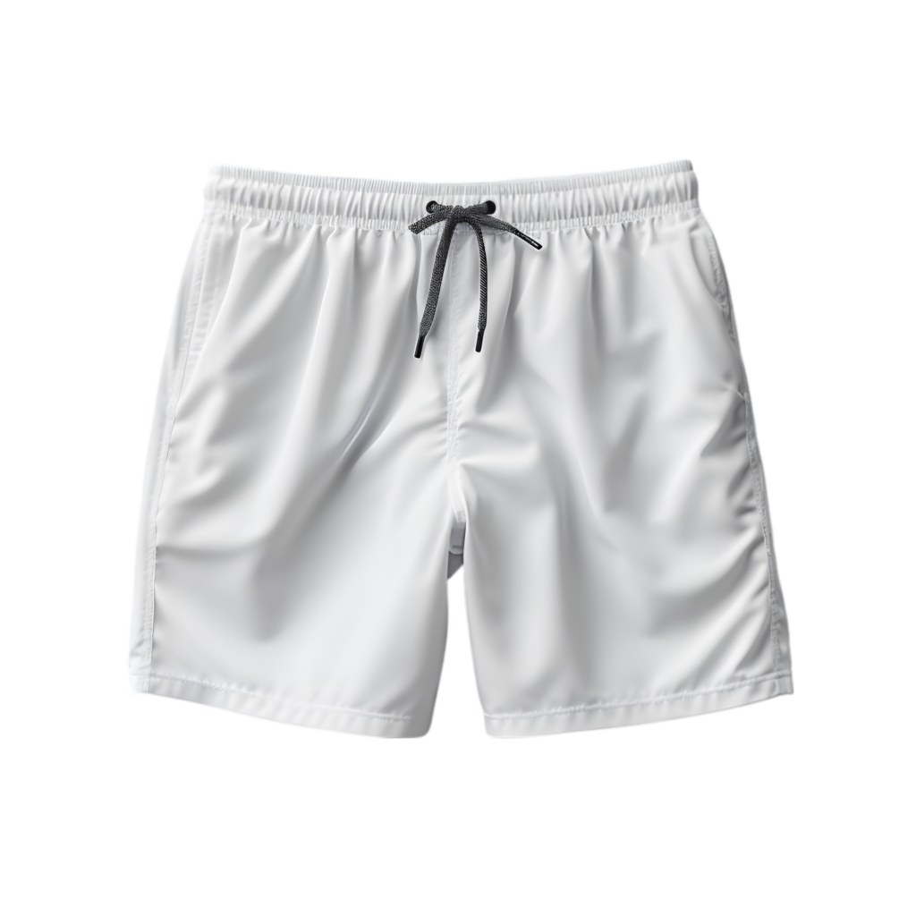 wholesale white athletic running shorts with adjustable drawstring for custom sportswear